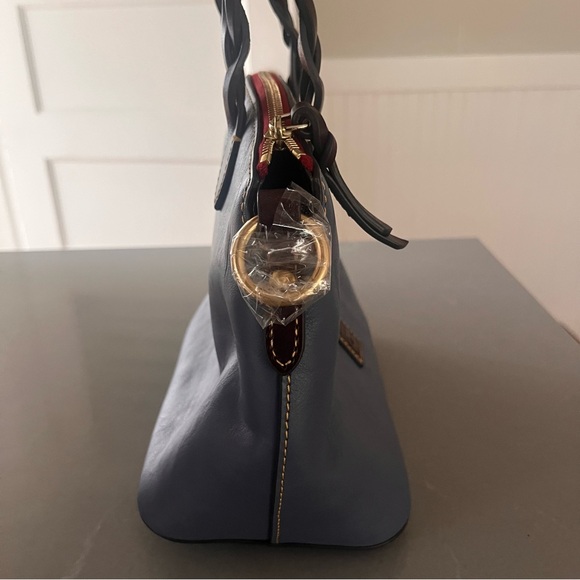 [NEW] DOONEY AND BOURKE Small Leather “Heidi” Satchel Top Handle Bag in Blue - Picture 7 of 11